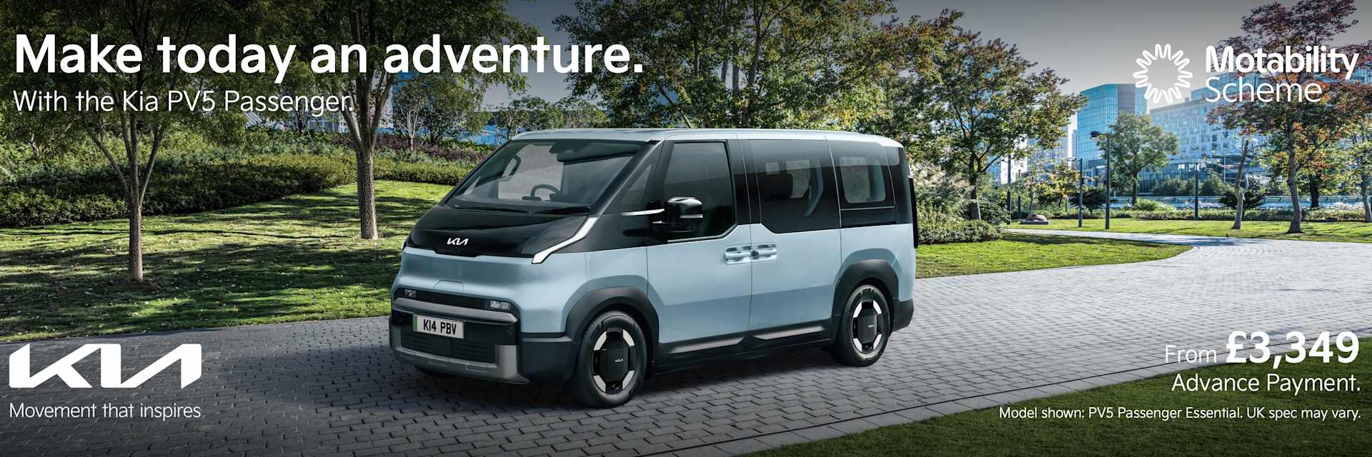 Q4 Kia PV5 Passenger Motability Offer