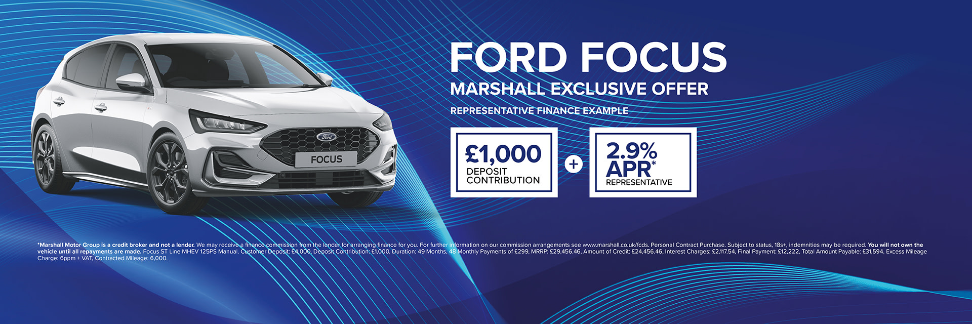 Ford Focus Personal Contract Purchase Exclusive Offer