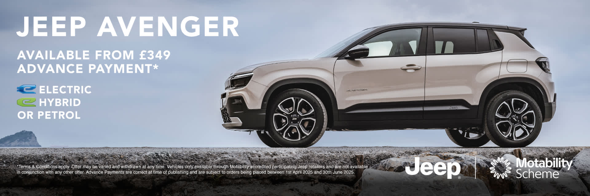Jeep Avenger on Motability 