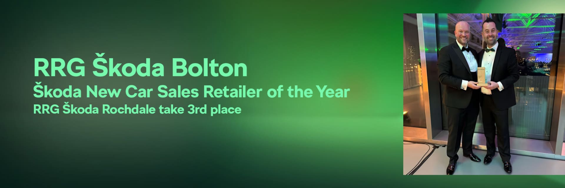 RRG Škoda Bolton named Škoda New Car Sales Retailer of the Year