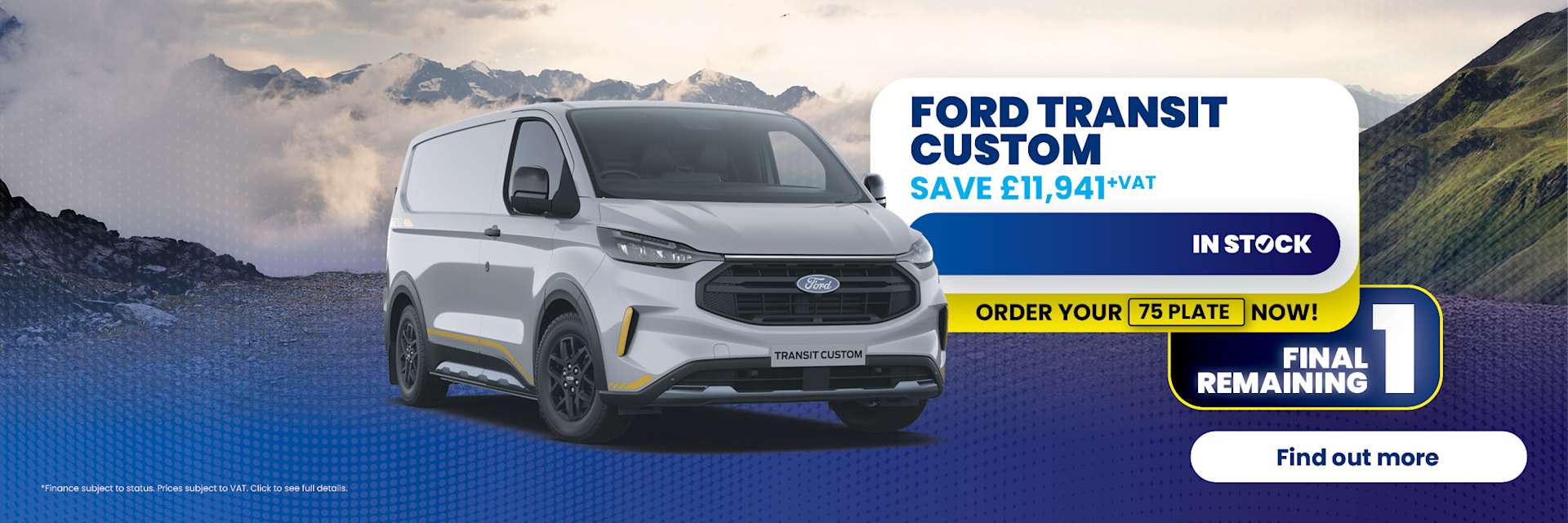 Final Ford Transit Custom Remaining 