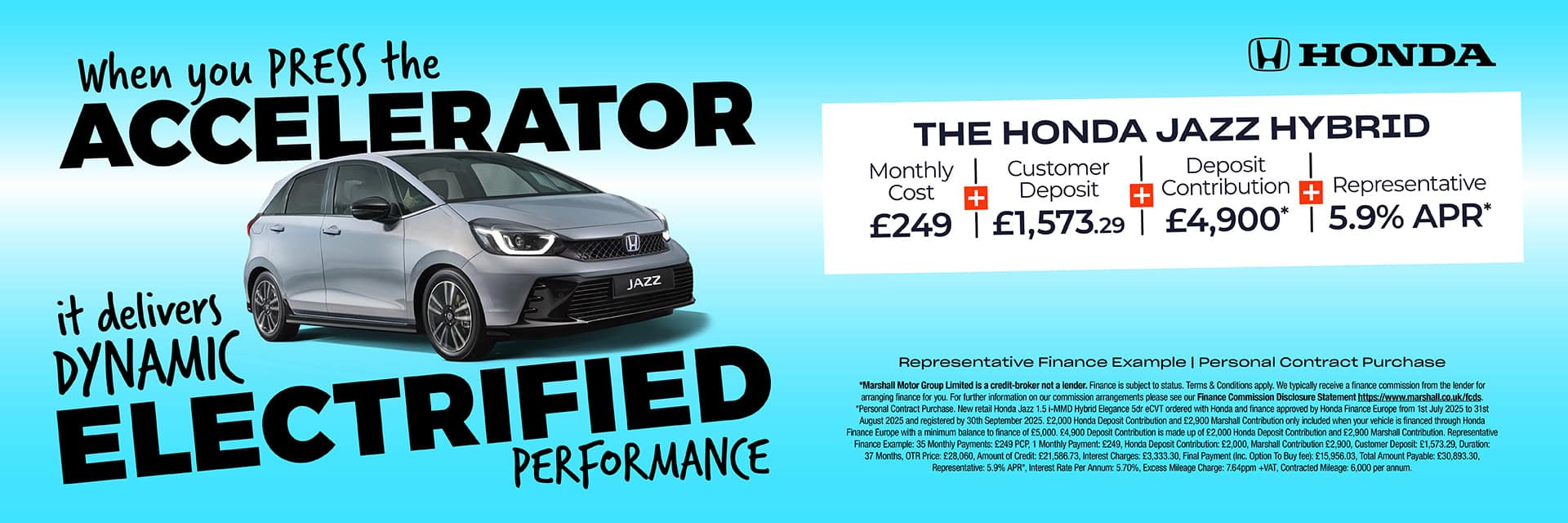 HONDA JAZZ PERSONAL CONTRACT PURCHASE OFFER