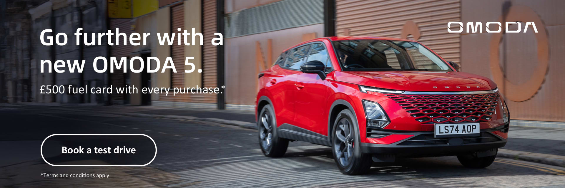 Free £500 fuel card when you purchase an OMODA 5