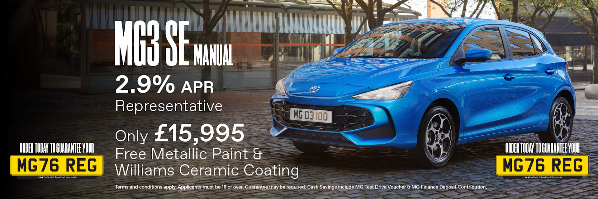 MG3 SE Manual only £15,995 Offer
