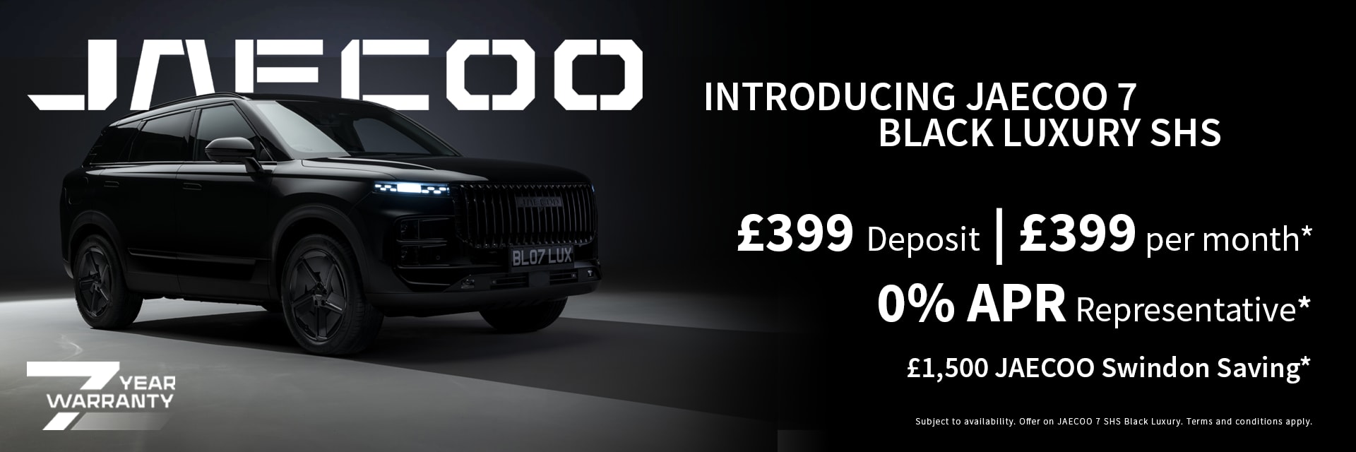 JAECOO 7 SHS Black Luxury