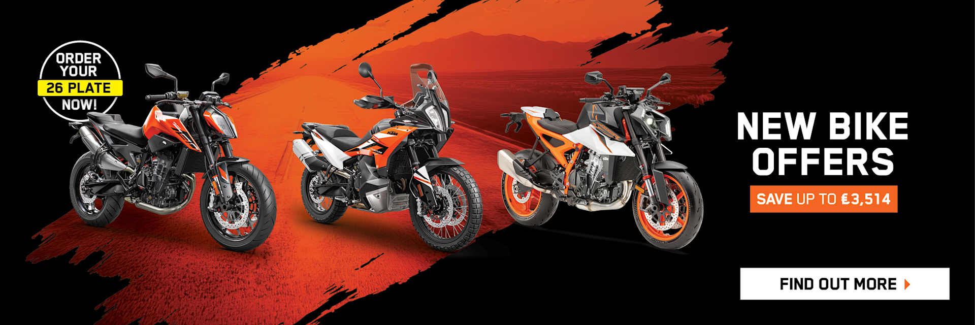 NEW KTM BIKE OFFERS