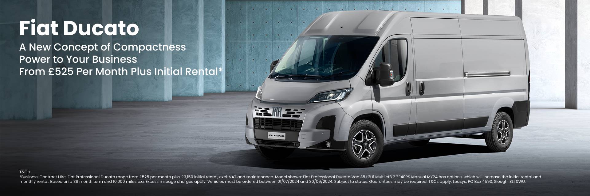 Fiat Ducato From £525 Per Month