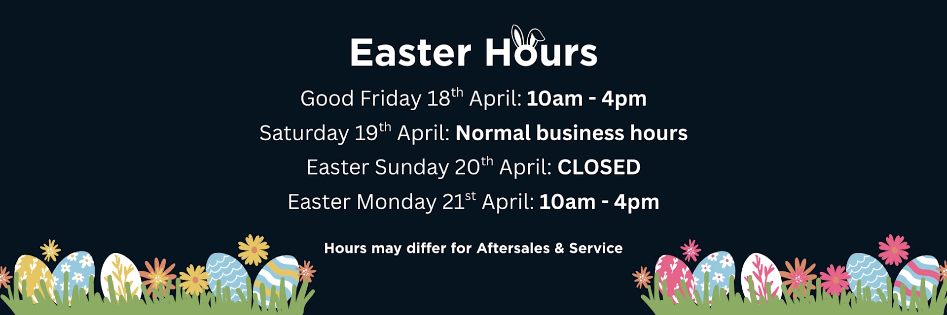 Easter Hours 2025