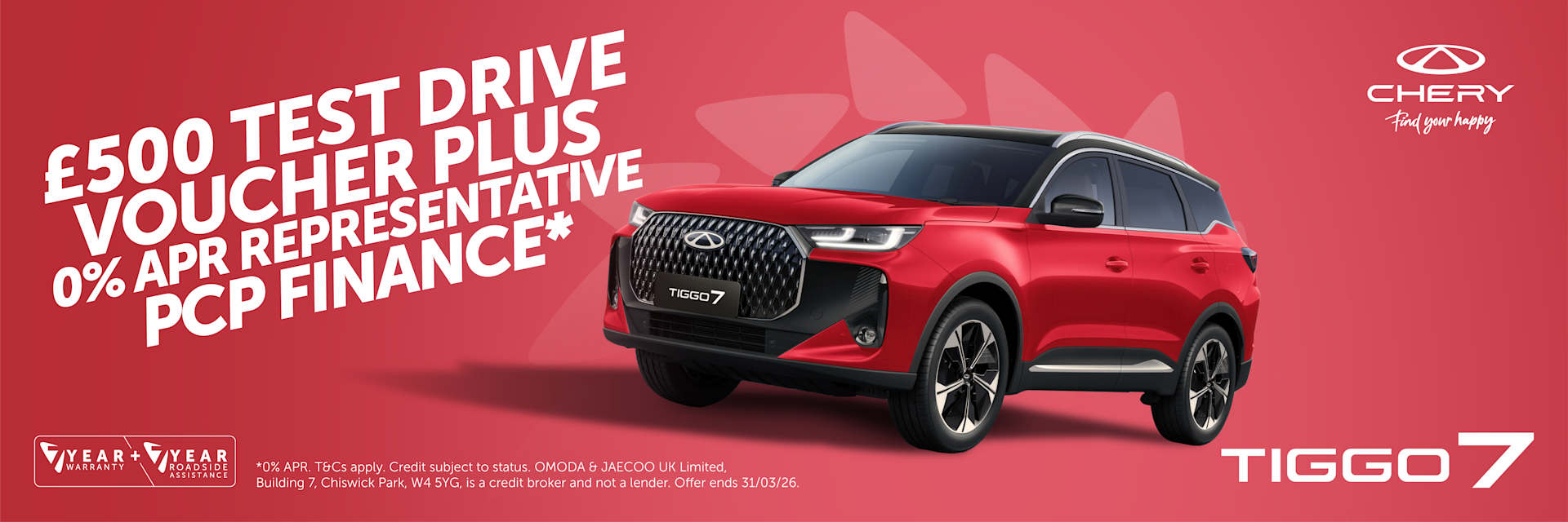 TIGGOO 7 TEST DRIVE OFFER