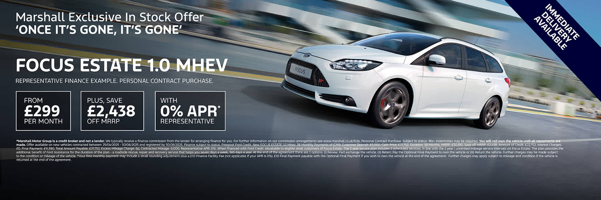 FORD FOCUS EXCLUSIVE FORD OPTIONS (PERSONAL CONTRACT PURCHASE) OFFER