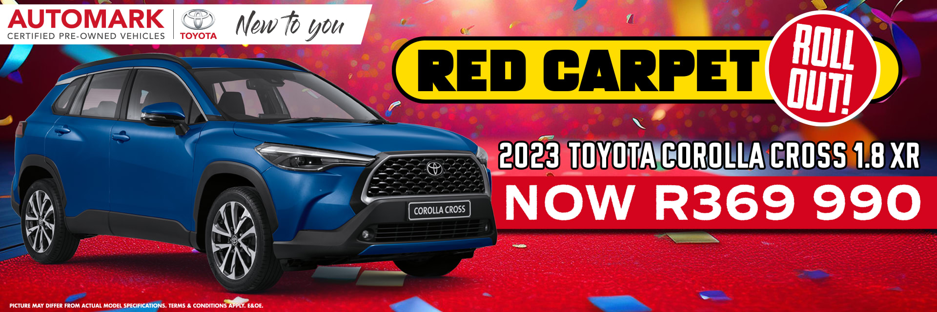2023 Corolla Cross 1.8 XR — R369,990 (top-spec, Automark Certified)