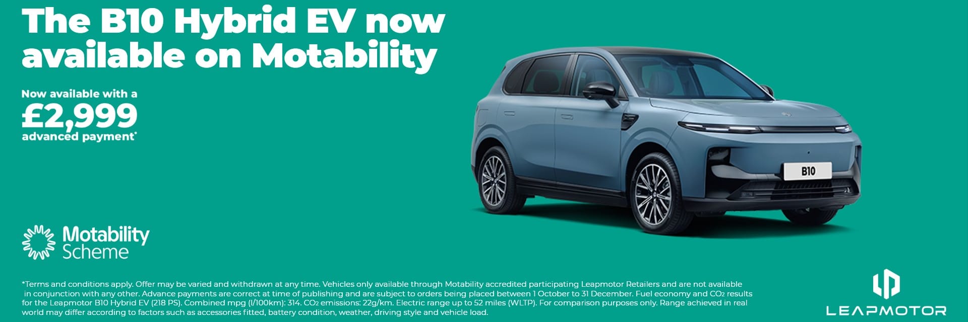 Leapmotor B10 Hybrid Motability Offer