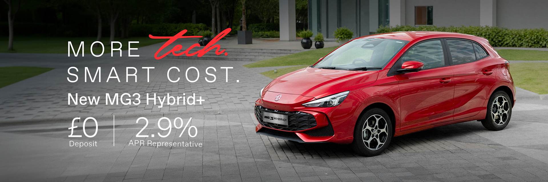 MG3 Hybrid+ £0 Deposit, 2.9% APR Representative
