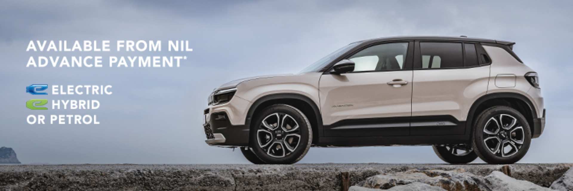 New Jeep Avenger Motability from Nil Advance Payment