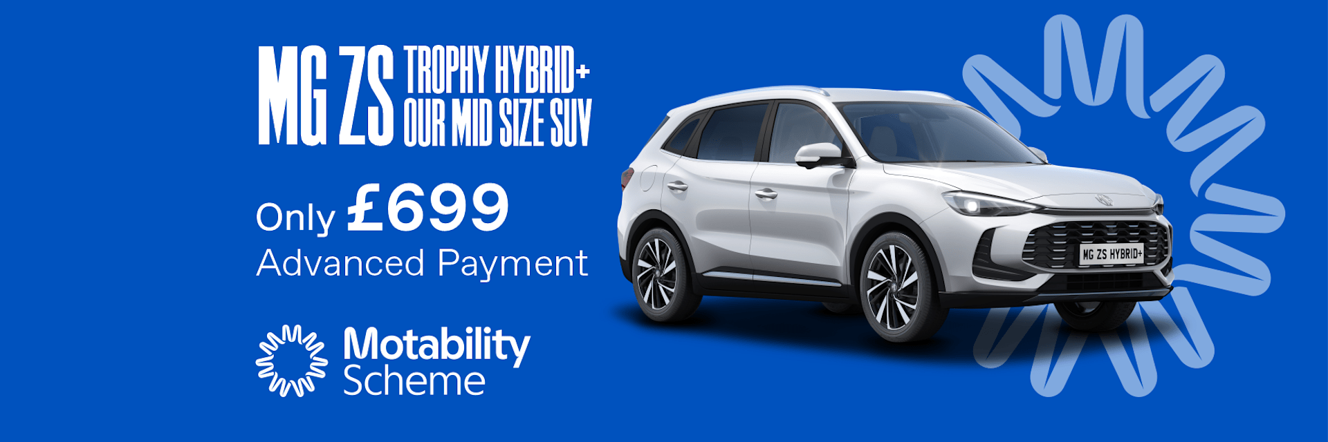 MG ZS Hybrid+ Trophy Motability