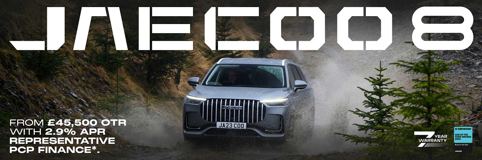 JAECOO 8 FROM £45,500