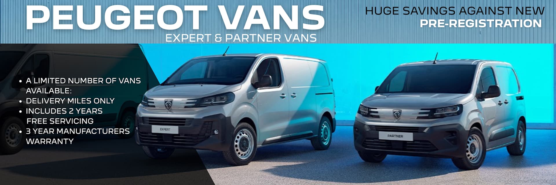 Pre Registration Van Offers