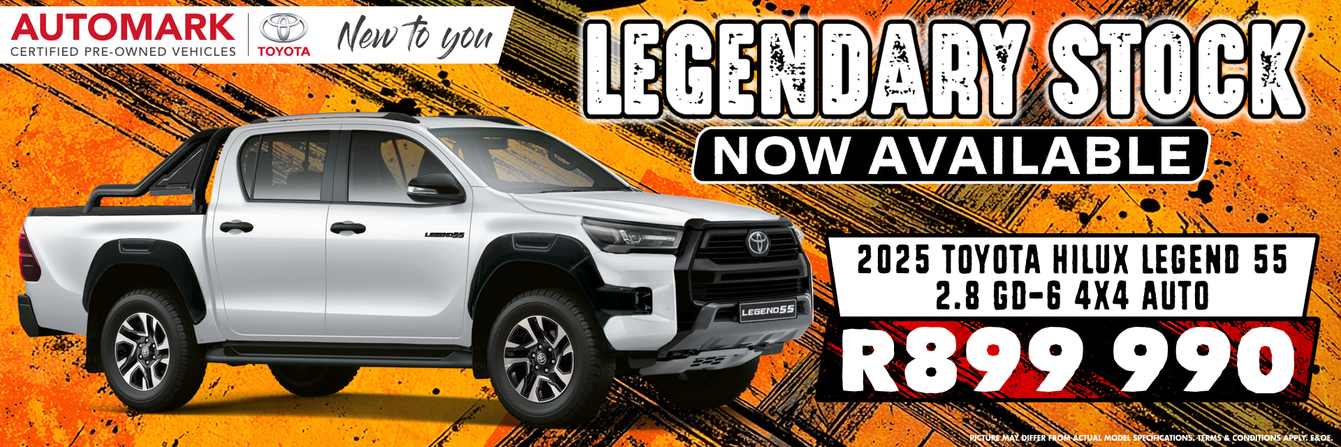 2025 Toyota Hilux 2.8 Legend 55 4x4 Auto