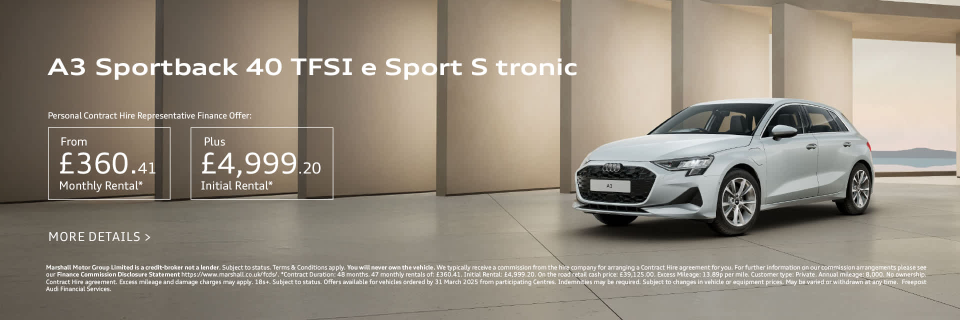 Audi A3 Sportback TFSI e Sport