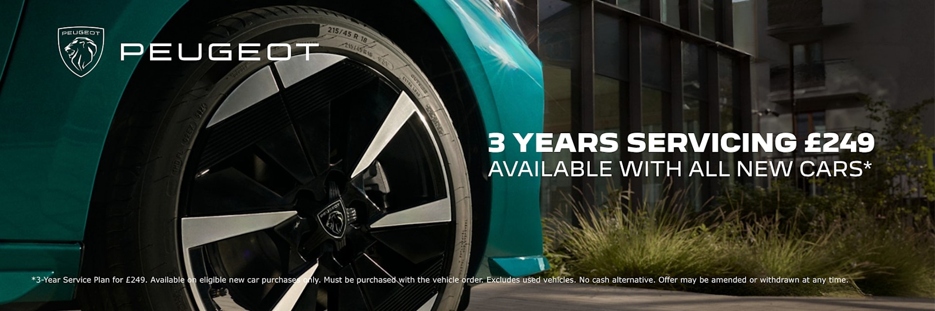 Peugeot 3 YEARS SERVICING £249 AVAILABLE WITH ALL NEW CARS*