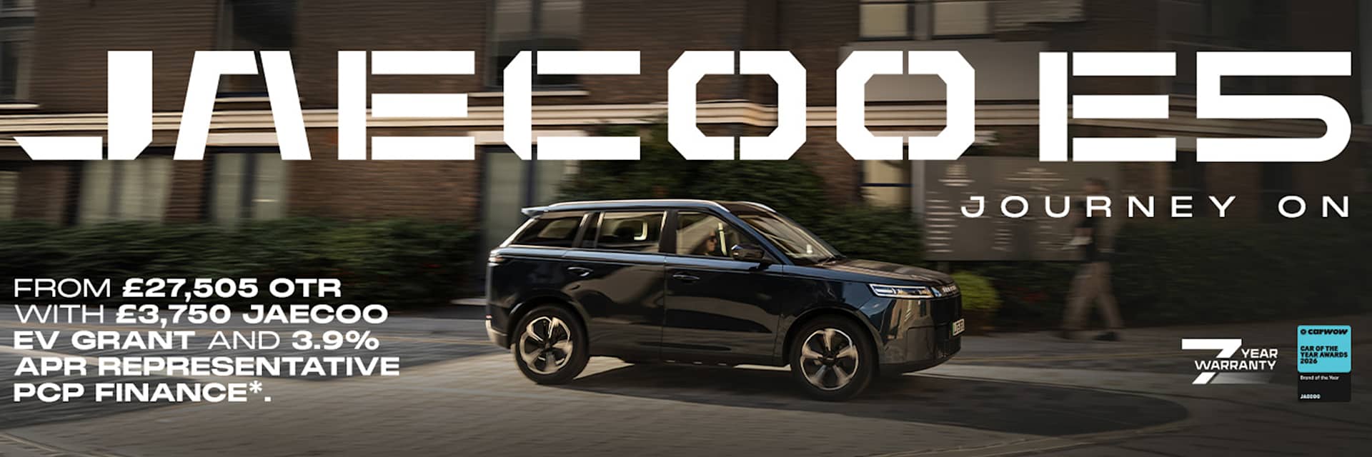 JAECOO E5 EV Grant Offer