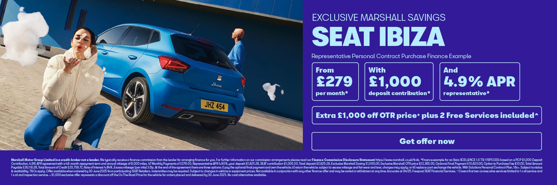 SEAT Ibiza Personal Contract Purchase Offer