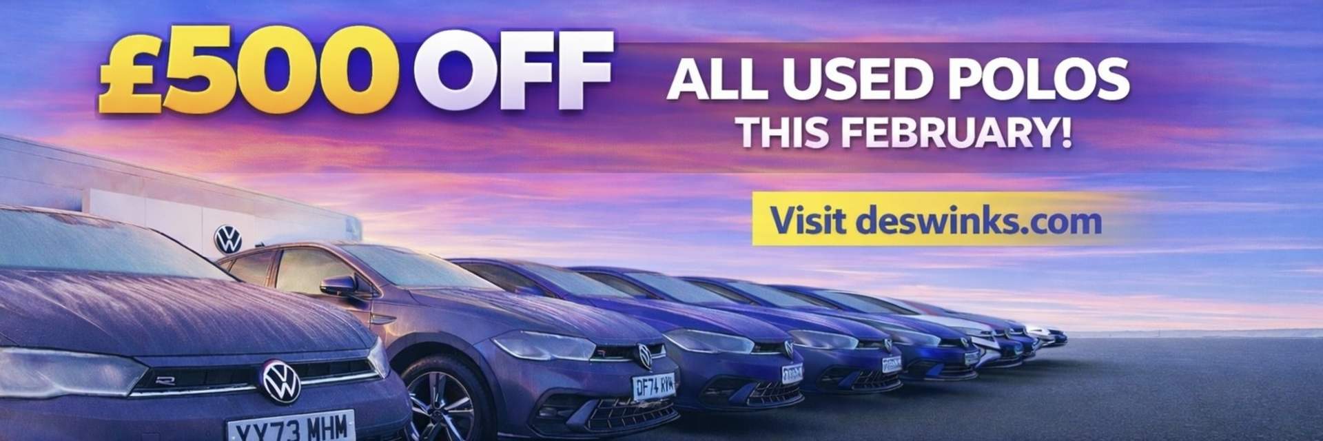 Save £500 on all Used VW Polo's