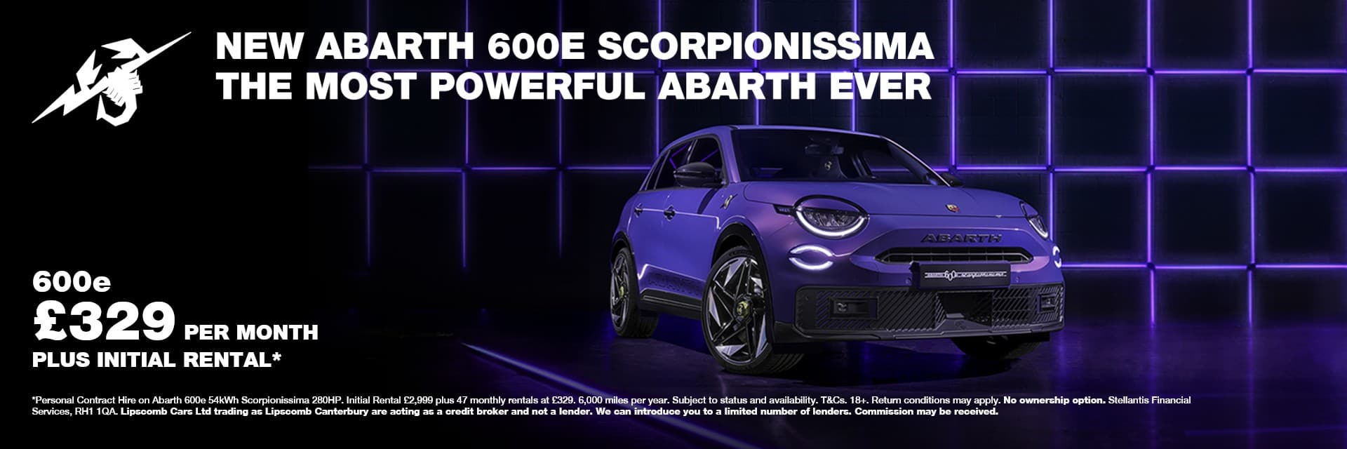 Abarth 600E From £329