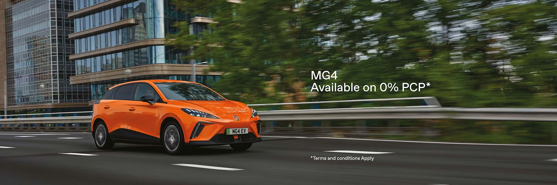 0% PCP On MG4 EV Website Banner