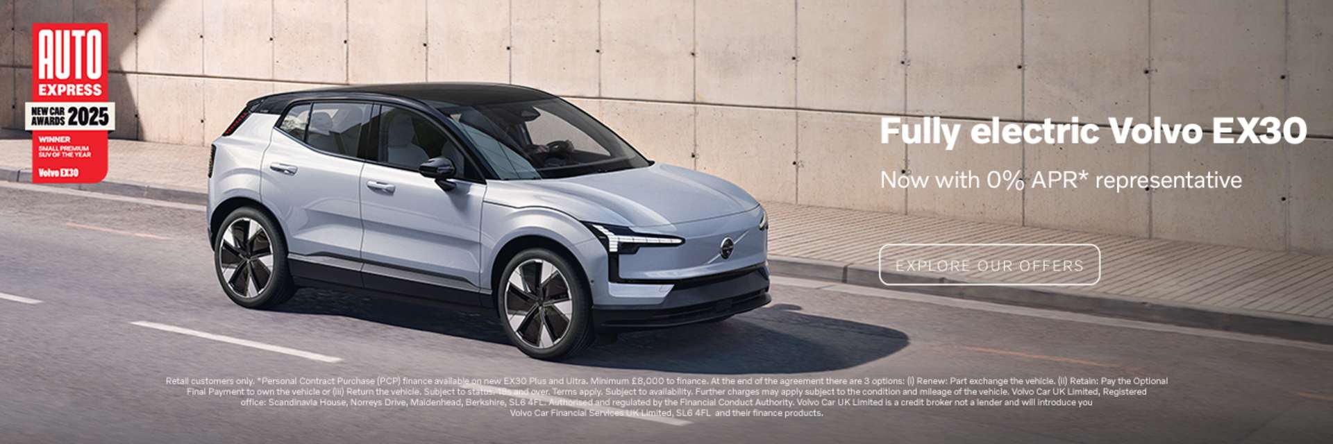 Volvo EX30 with 0% APR Representative