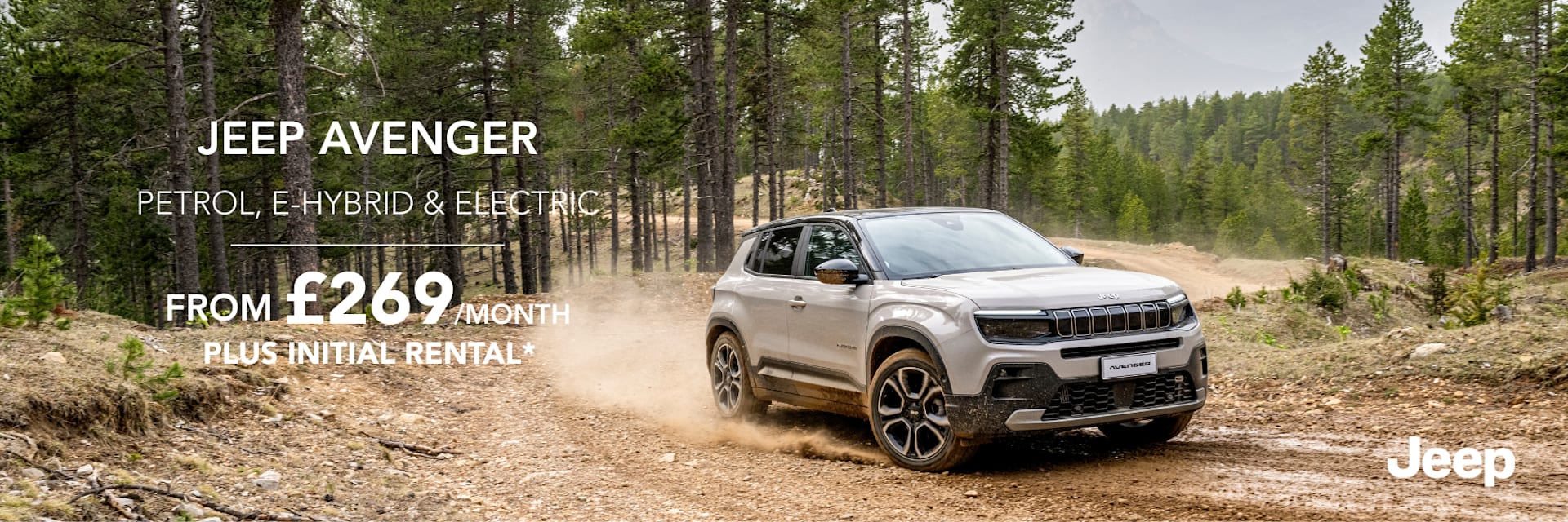 Jeep Avenger PCH offer from £269 per month