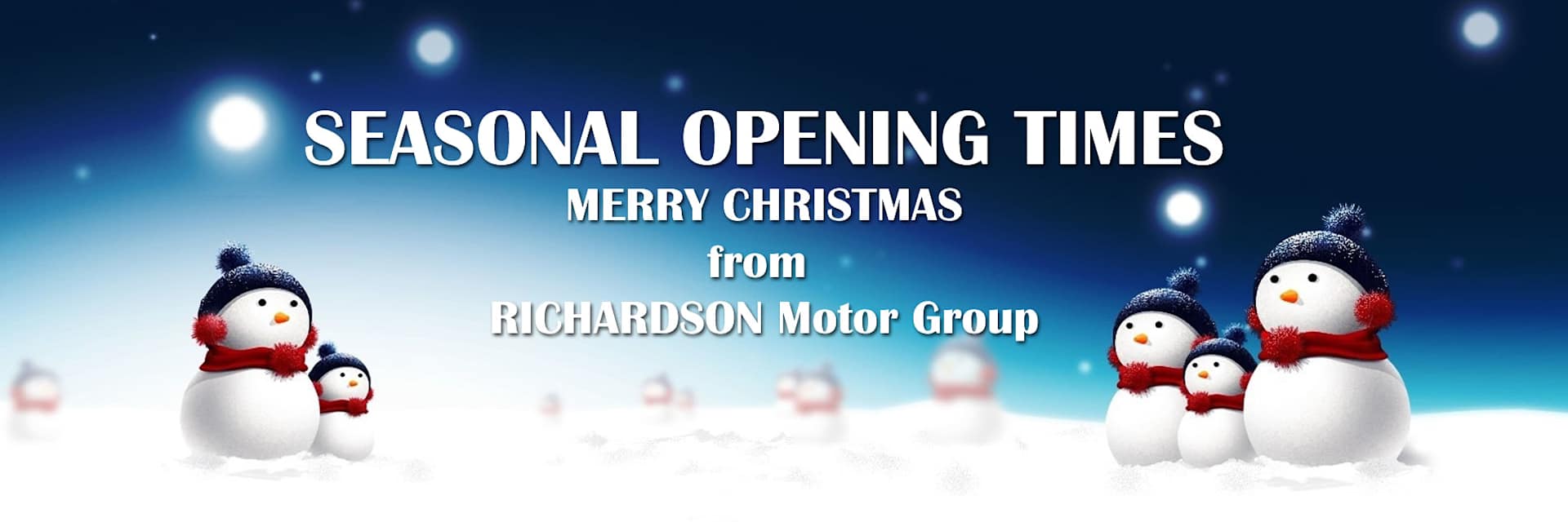 SEASONAL OPENING HOURS