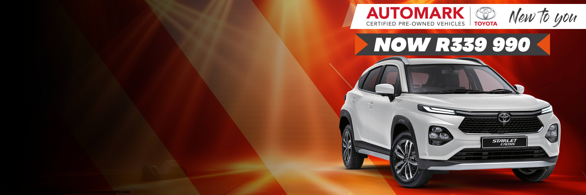 New-Look 2024 Starlet Cross – R329,990 with Free Warranty & Fuel