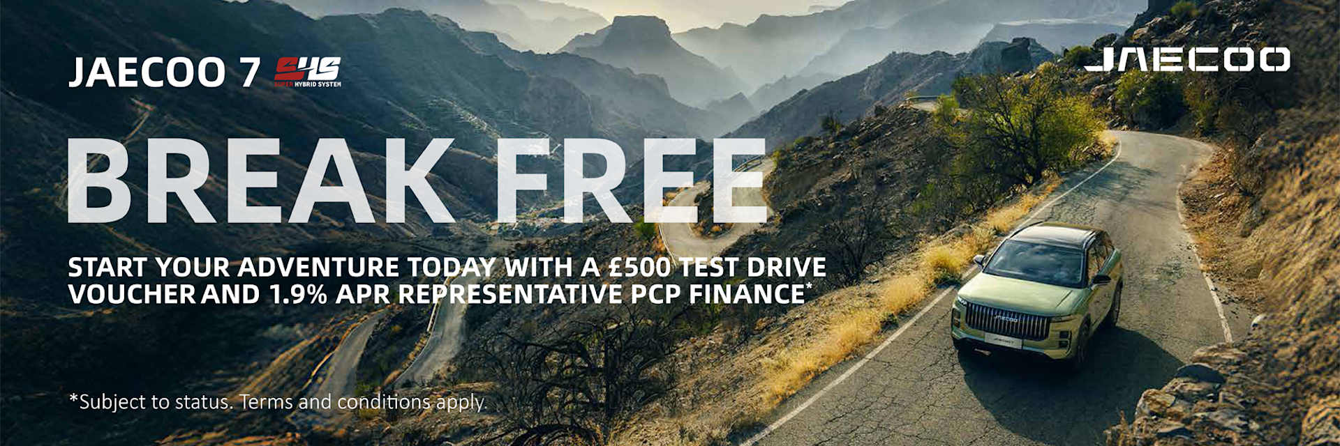 JAECOO 7 SHS £35,165 OTR 0% APR on PCP