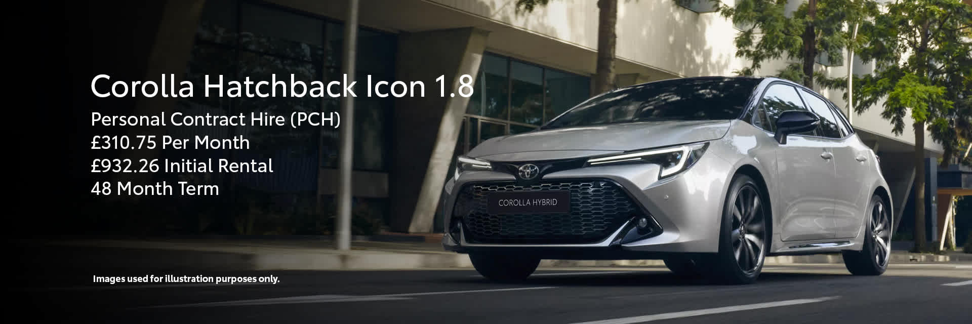 Corolla Hatchback Icon 1.8 - Personal Contract Hire Offer