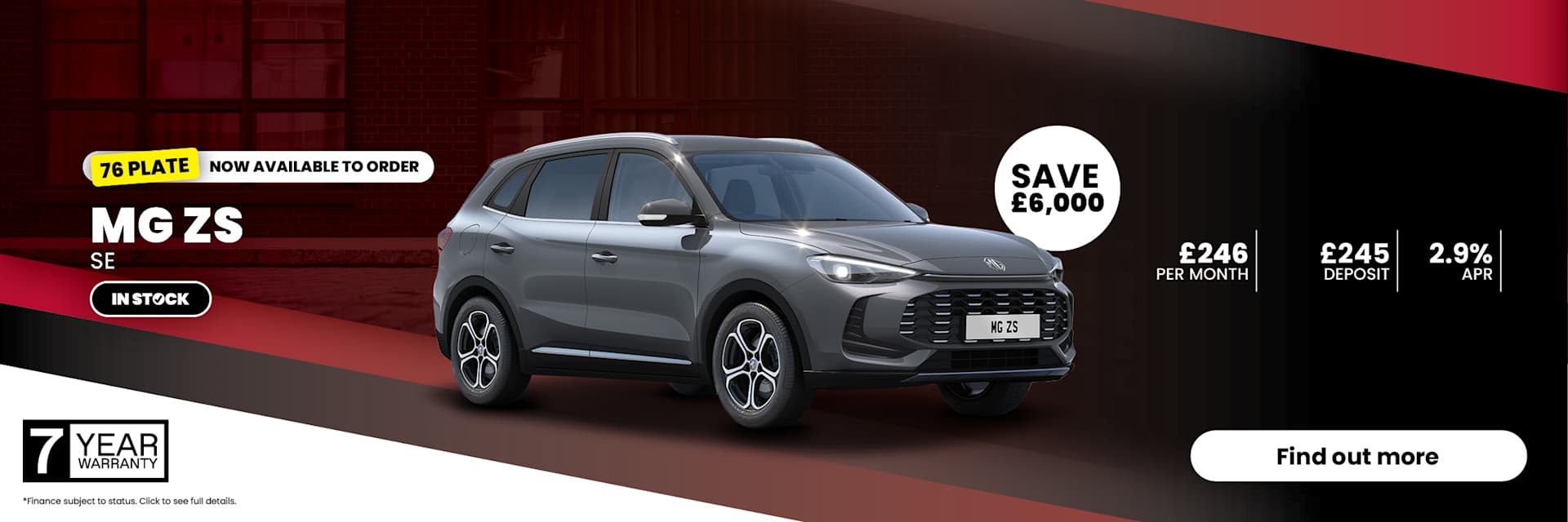 MG ZS Offer 