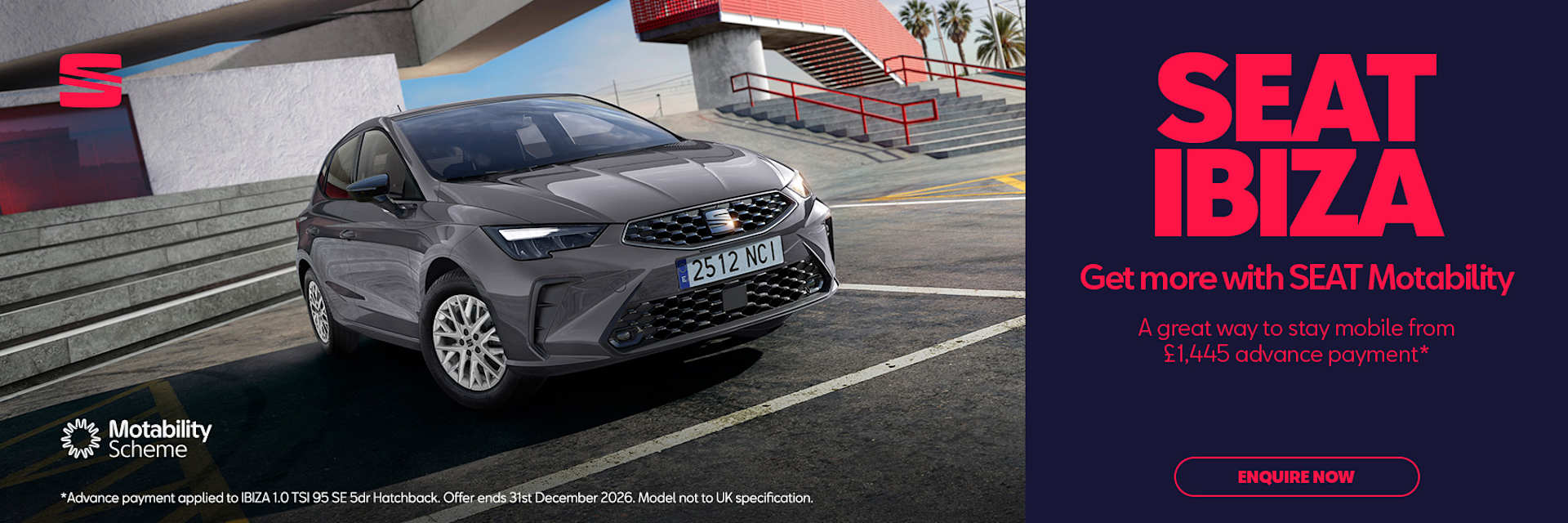 SEAT Ibiza Motability Offer