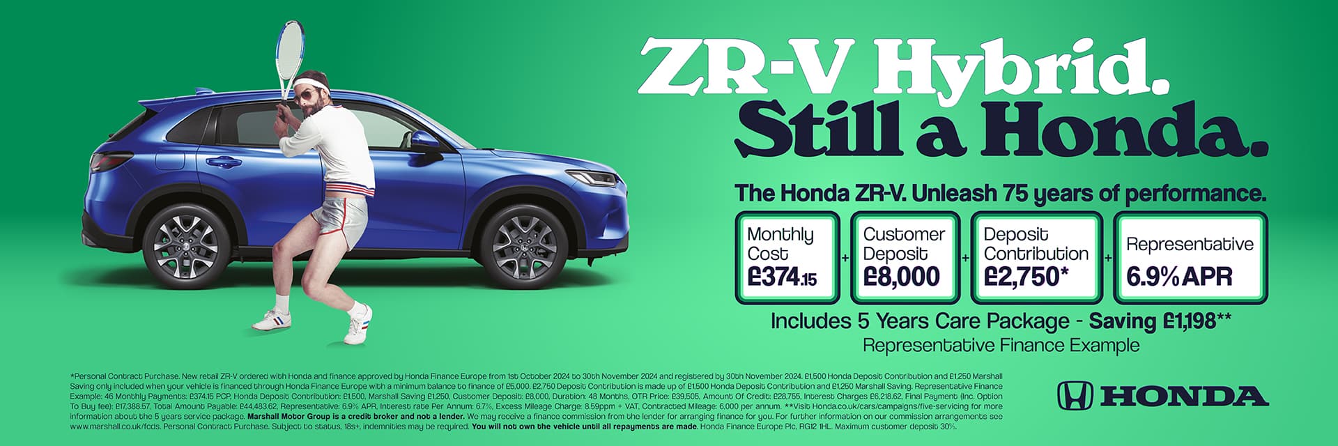 HONDA ZR-V PERSONAL CONTRACT PURCHASE OFFER