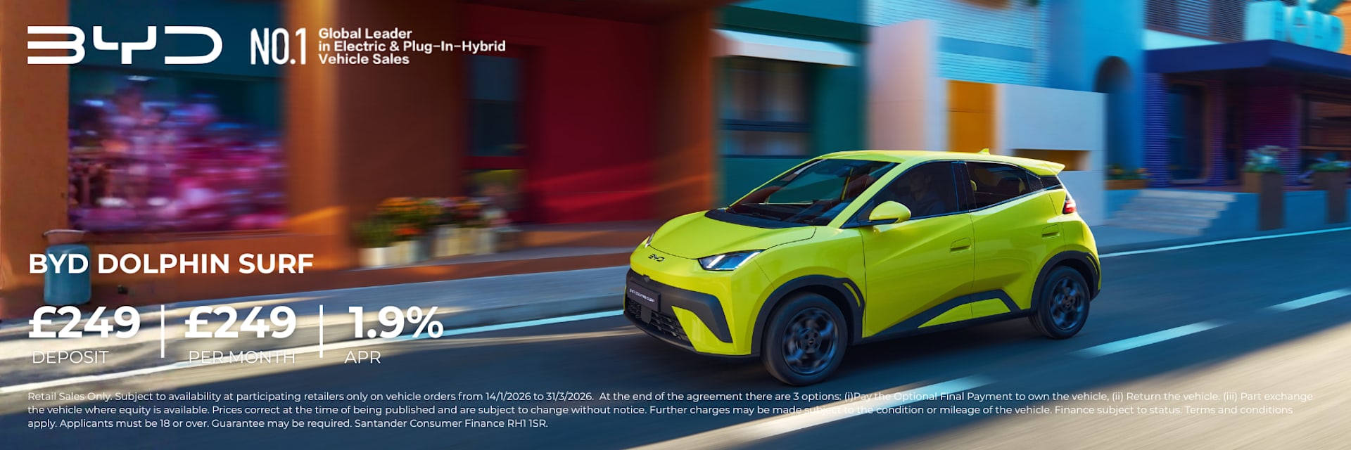 BYD Dolphin Surf Lime Green