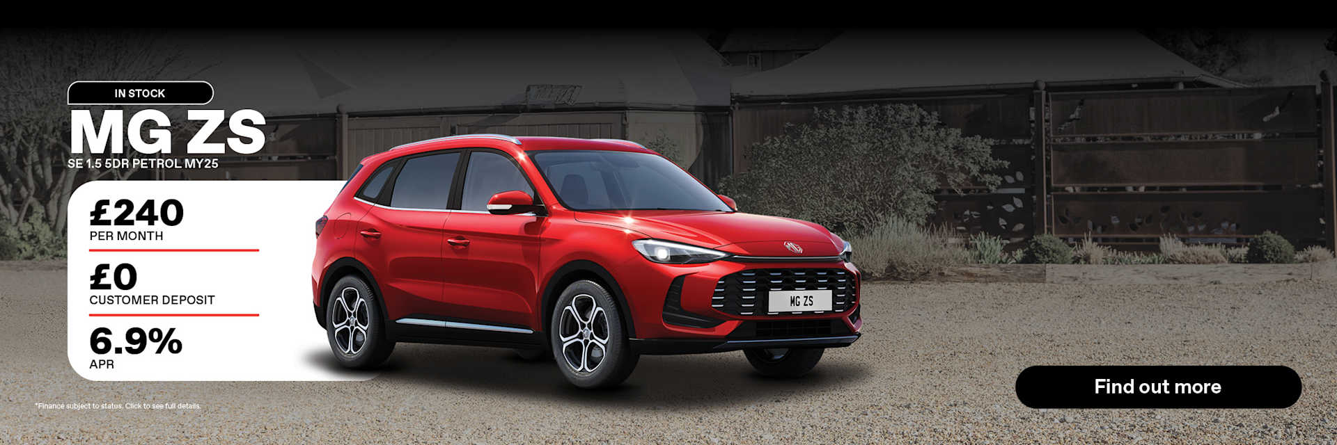 MG ZS Manufacturer Offer 