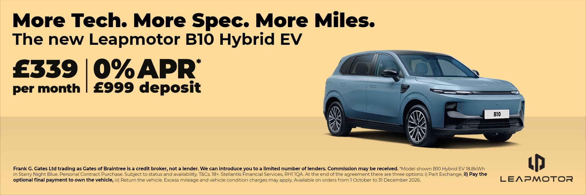 Leapmotor B10 Hybrid EV Offer