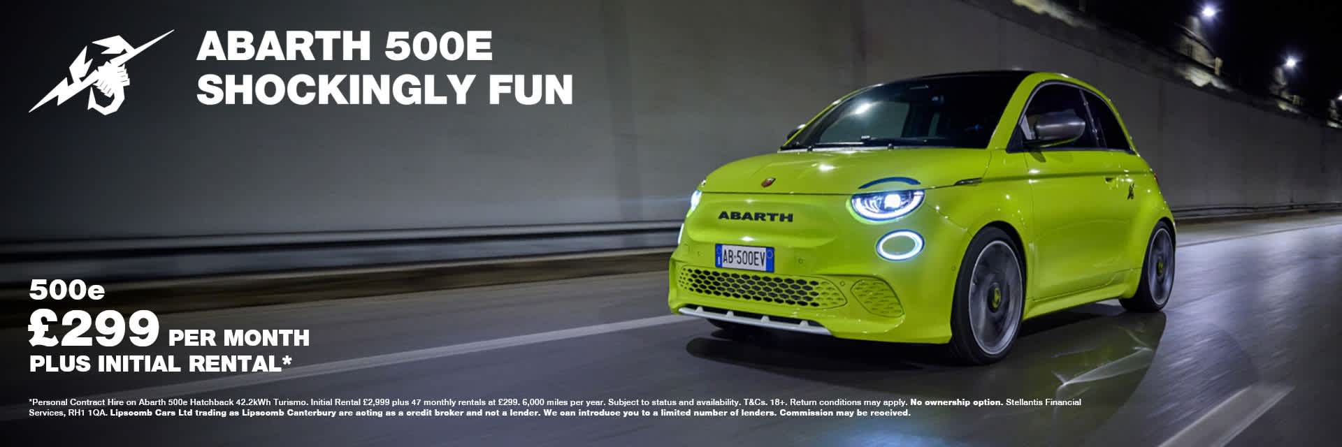 Abarth 500E From £299 Per Month