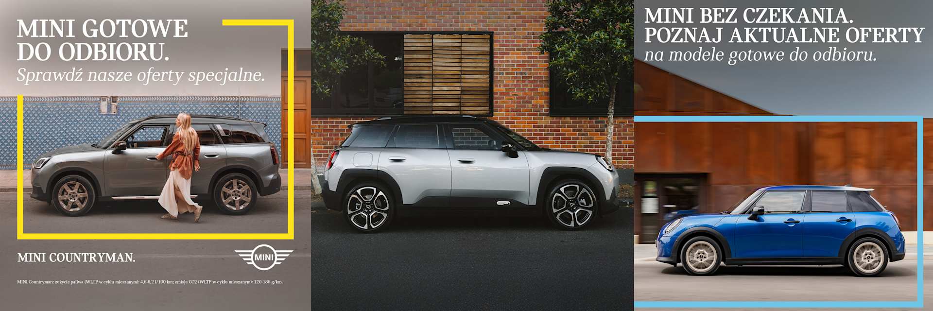 Samochody MINI gotowe do odbioru: Countryman, Aceman, Cooper