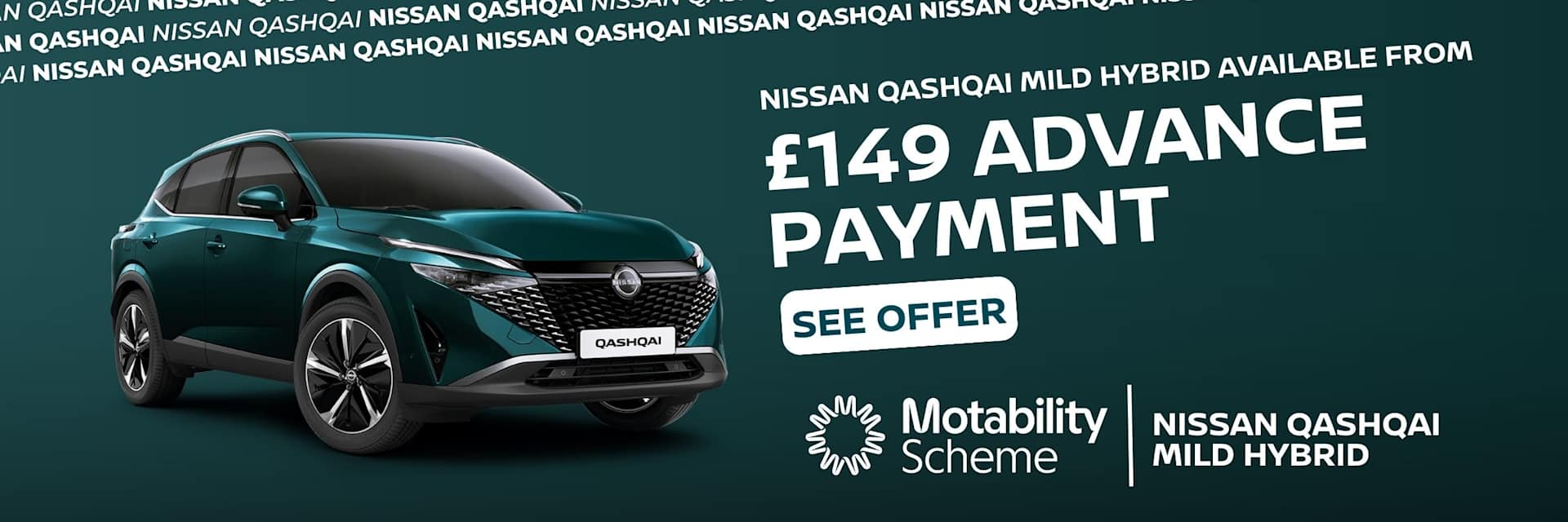 New Nissan Qashqai Motability 