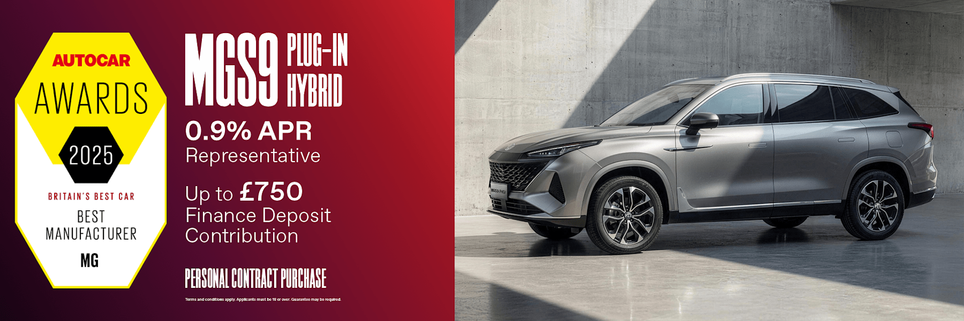All-new MGS9 Plug-in Hybrid from £34,210