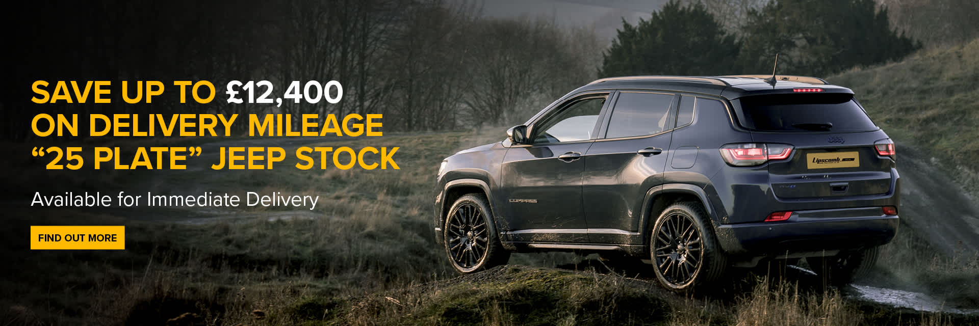 Save up to £12,400 on "25 Plate" Jeep Models