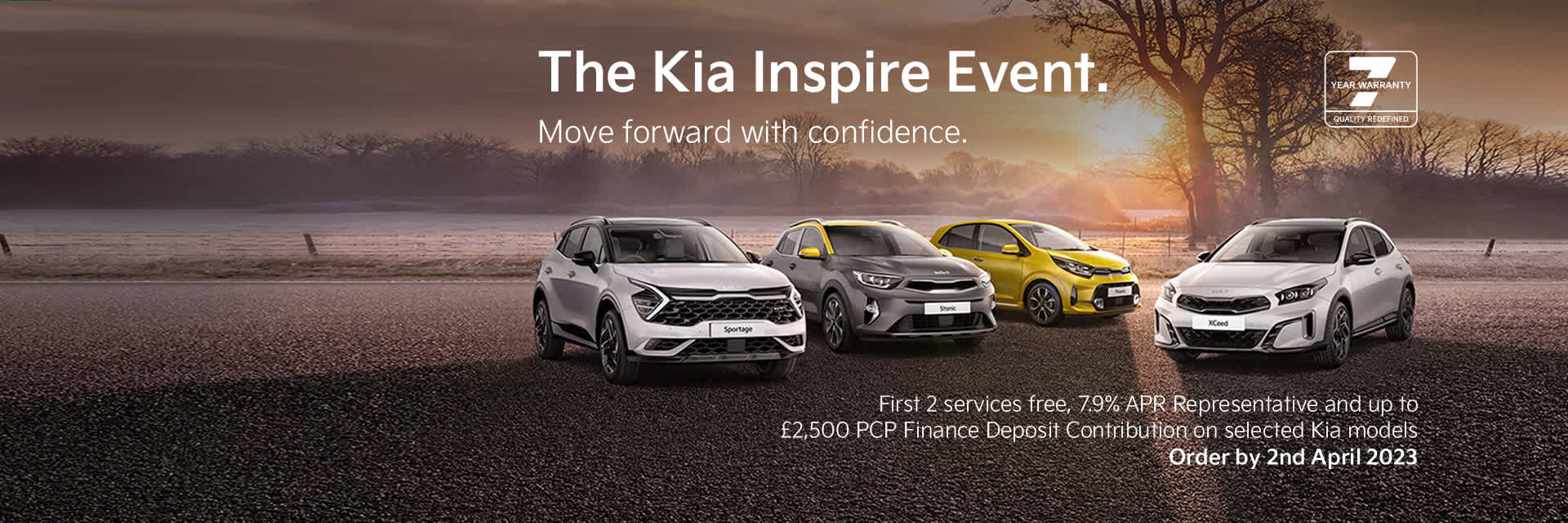 The Kia Inspire Event with First 2 Services FREE