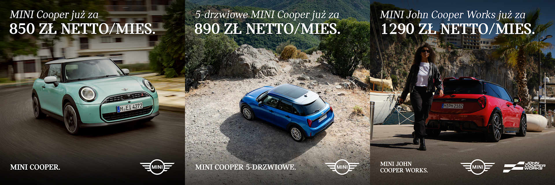 Raty na nowe MINI Cooper 3-drzw., 5-drzw. i JCW