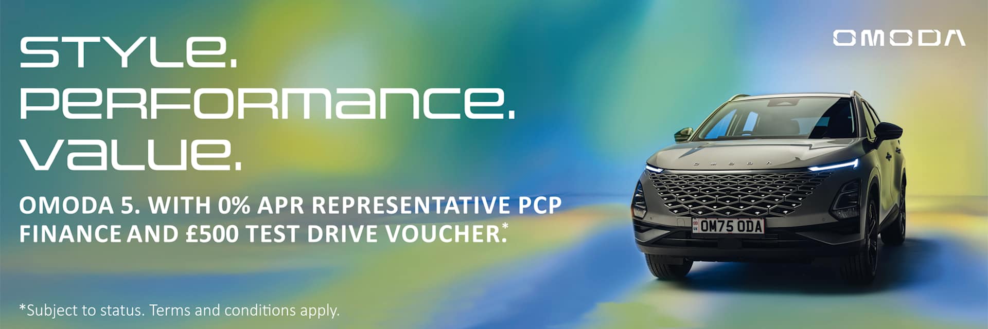 Omoda 5 0% APR Representative on PCP Finance