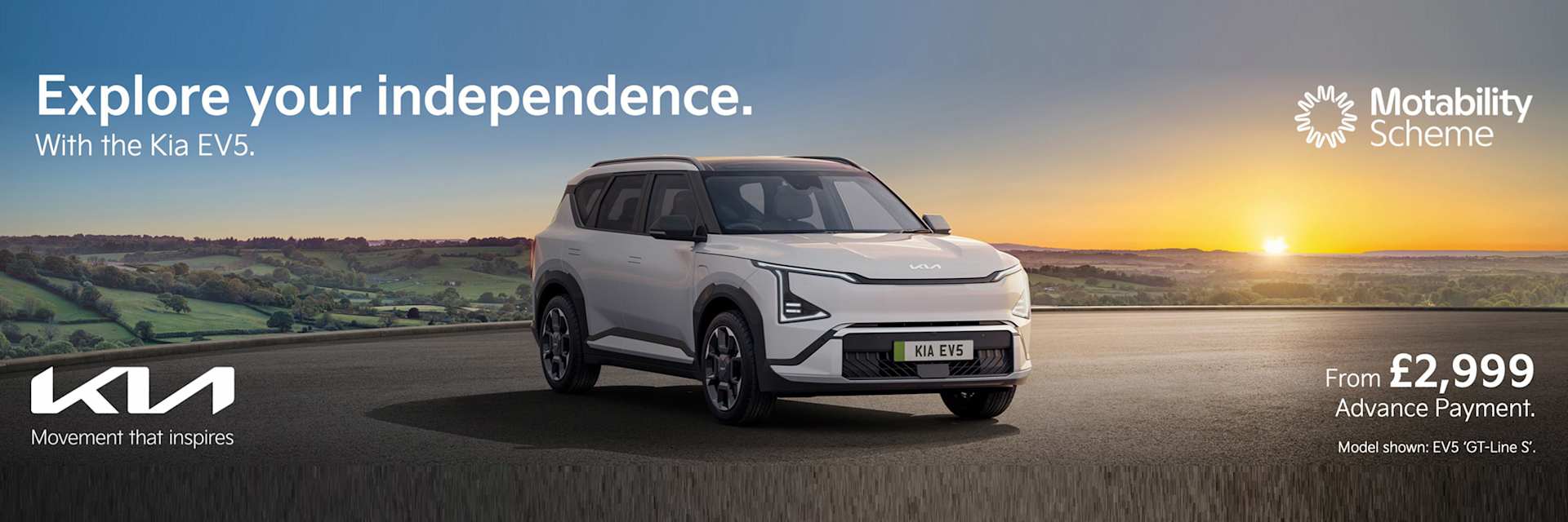 Kia EV5 on Motability